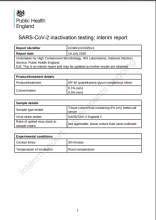 SARS-CoV-2 Inactivation Testing: Interim Report: NP-40 (polyethylene glycol nonylphenyl ether)